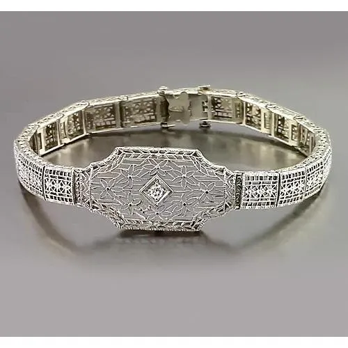 GB Bracelets Real Natural Earth Mined Diamond Bracelet 030 Carats White Gold 14K Jewelry New GB Bracelets Real Natural Earth Mined Diamond Bracelet 030 Carats White Gold 14K Jewelry New