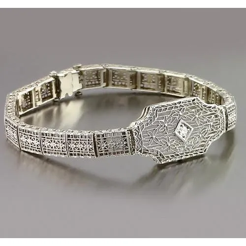 GB Bracelets Real Natural Earth Mined Diamond Bracelet 030 Carats White Gold 14K Jewelry New GB Bracelets Real Natural Earth Mined Diamond Bracelet 030 Carats White Gold 14K Jewelry New
