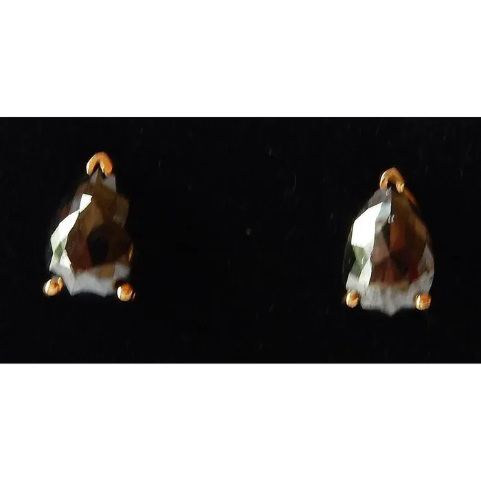 GB Earrings 150 Carats Stud Earrings Pear Black Real Natural Earth Mined Diamonds Nice Yellow Gold 14K GB Earrings 150 Carats Stud Earrings Pear Black Real Natural Earth Mined Diamonds Nice Yellow Gold 14K