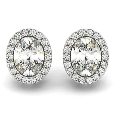 GB Earrings White Gold 14K 710 Carats Round Brilliant Cut Natural Earth Mined Diamonds Stud Earrings GB Earrings White Gold 14K 710 Carats Round Brilliant Cut Natural Earth Mined Diamonds Stud Earrings