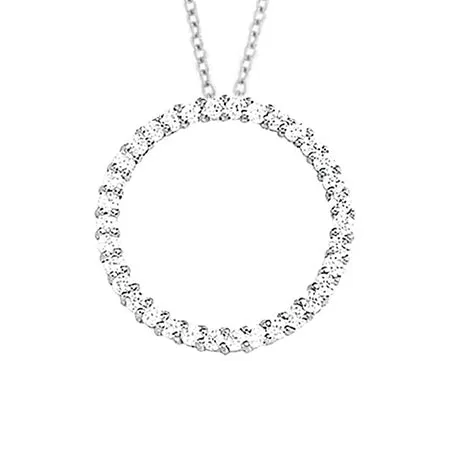 GB Necklaces 4 Carats Round Natural Earth Mined Diamond White Gold 14K Necklace Pendant GB Necklaces 4 Carats Round Natural Earth Mined Diamond White Gold 14K Necklace Pendant