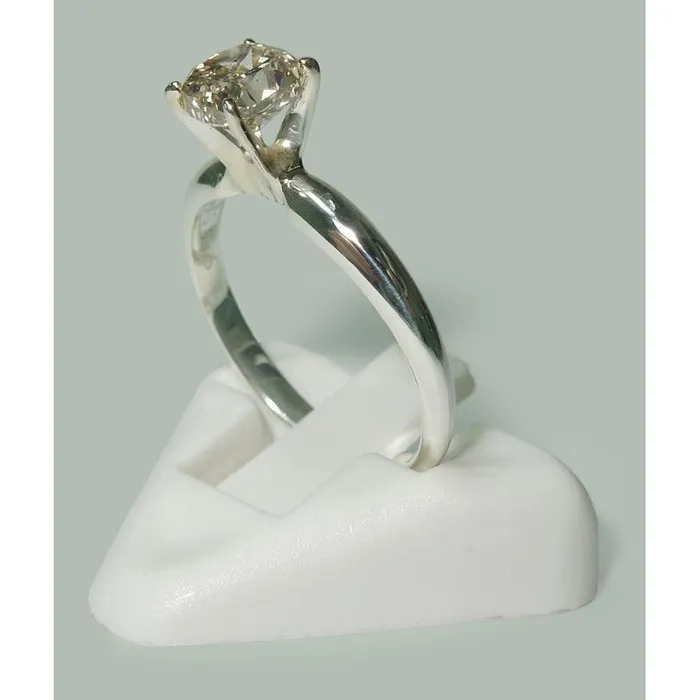 GB Rings 150 Carat Radiant Natural Earth Mined Diamond Solitaire Engagement Ring White Gold 14K