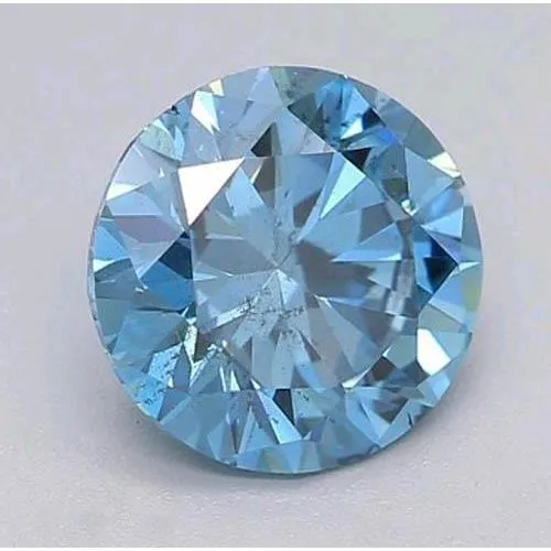 GB Rings 1 Carat Round Cut Loose Intense Blue Sapphire