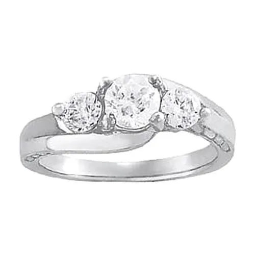 GB Rings 2 Carats Genuine Natural Earth Mined Diamond Engagement Ring White Gold 14K Three Stone GB Rings 2 Carats Genuine Natural Earth Mined Diamond Engagement Ring White Gold 14K Three Stone