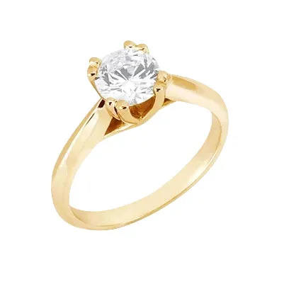 GB Rings 3 Carat Gorgeous Round Natural Earth Mined Diamond Solitaire Ring GB Rings 3 Carat Gorgeous Round Natural Earth Mined Diamond Solitaire Ring