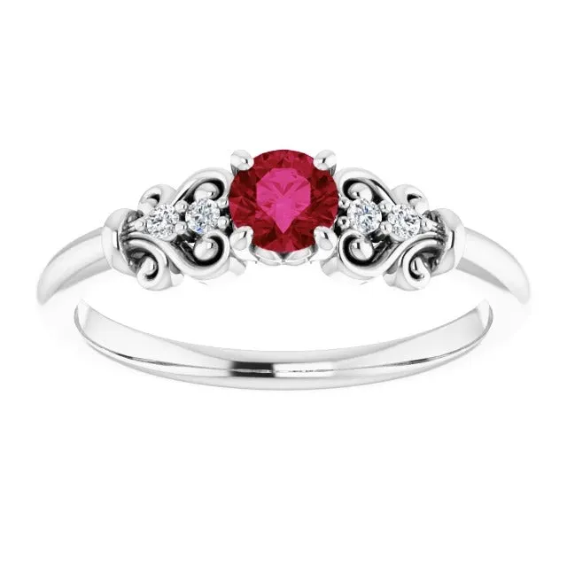 GB Rings Natural Earth Mined Diamond Ring 110 Carats Antique Style Ruby Jewelry GB Rings Natural Earth Mined Diamond Ring 110 Carats Antique Style Ruby Jewelry