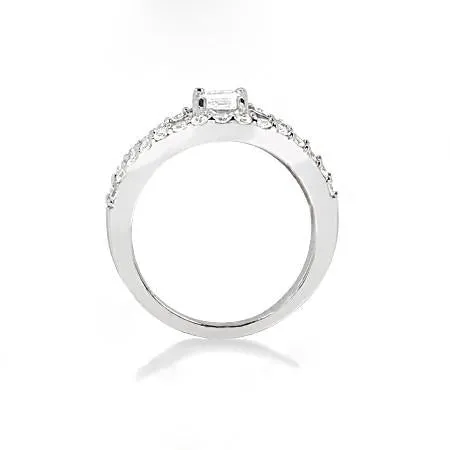 GB Rings Natural Earth Mined Diamond Split Shank Ring With Accents 140 Cts Jewelry White Gold GB Rings Natural Earth Mined Diamond Split Shank Ring With Accents 140 Cts Jewelry White Gold