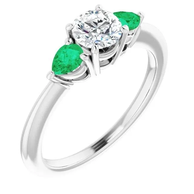 GB Rings ThreeStone Natural Earth Mined Diamond Engagement Ring 150 Carats GB Rings ThreeStone Natural Earth Mined Diamond Engagement Ring 150 Carats