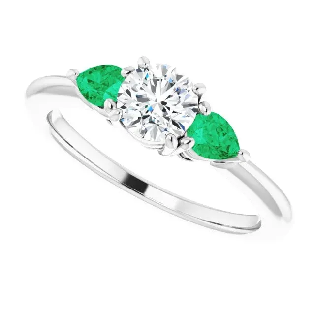 GB Rings ThreeStone Natural Earth Mined Diamond Engagement Ring 150 Carats GB Rings ThreeStone Natural Earth Mined Diamond Engagement Ring 150 Carats