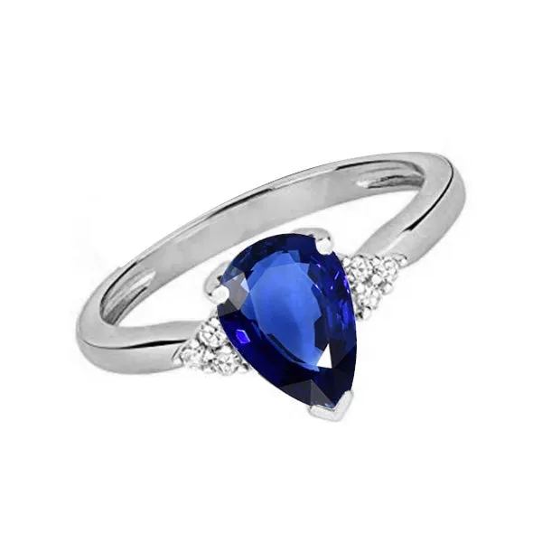 Gemstone Pear Deep Blue Sapphire Ring Natural Earth Mined Diamonds 250 Carats HarryChadEntcom Rings Gemstone Pear Deep Blue Sapphire Ring Natural Earth Mined Diamonds 250 Carats HarryChadEntcom Rings