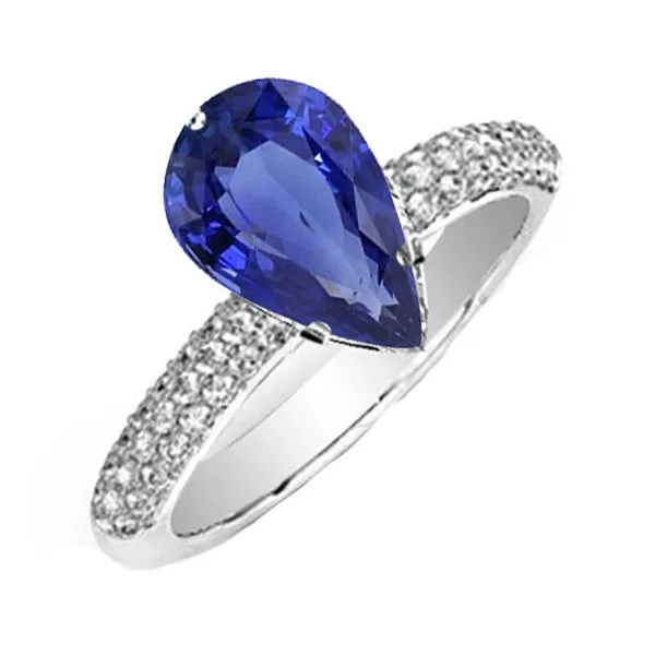 Gemstone Ring Pear Ceylon Sapphire Pave Set Natural Earth Mined Diamonds 550 Carats HarryChadEntcom Rings Gemstone Ring Pear Ceylon Sapphire Pave Set Natural Earth Mined Diamonds 550 Carats HarryChadEntcom Rings
