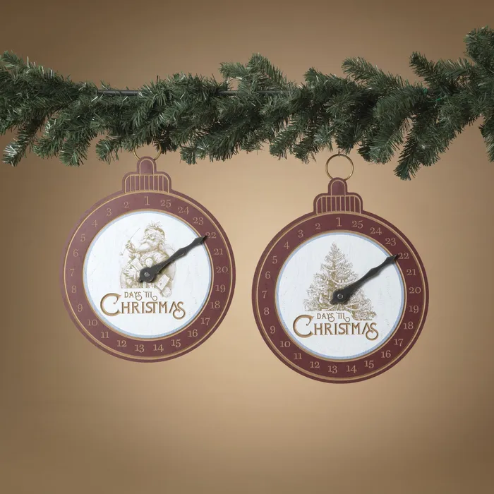 Gerson Company Gerson 1398H Wood Engraved Pocket Watch Christmas Countdown Wall Decor 2 Asst Watches Gerson Company Gerson 1398H Wood Engraved Pocket Watch Christmas Countdown Wall Decor 2 Asst Watches