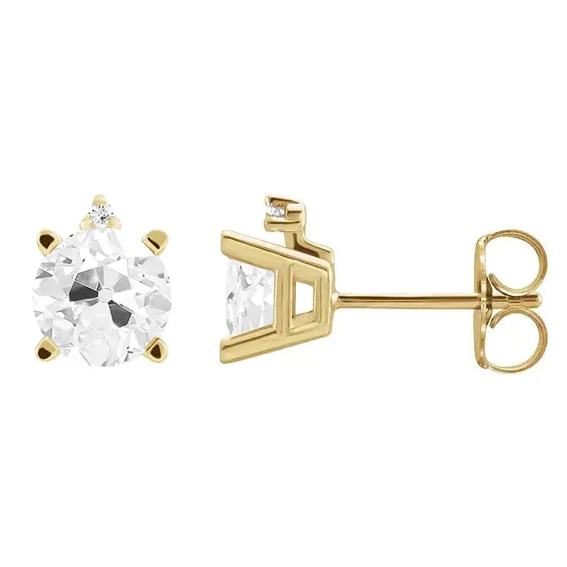 HarryChadEntcom Earrings 2 Stone 9 Ct Earth Mined Diamond Earrings