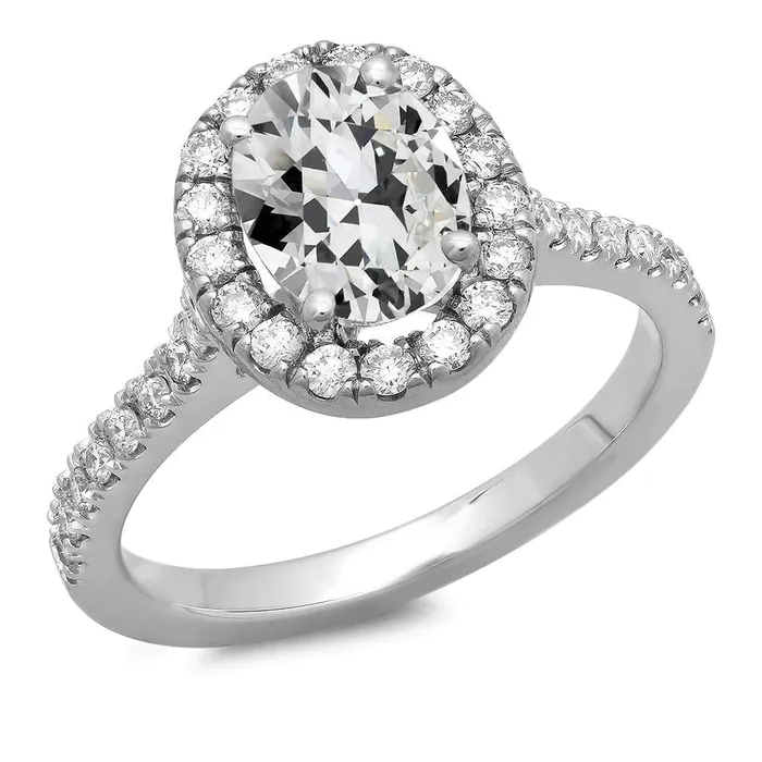 HarryChadEntcom Halo 11 Carat Wedding Natural Earth Mined Diamond Ring Rings HarryChadEntcom Halo 11 Carat Wedding Natural Earth Mined Diamond Ring Rings