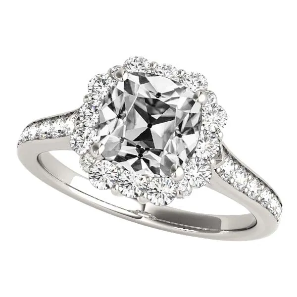 HarryChadEntcom Halo Womens Ring With Accents Cushion Old Miner Genuine Natural Earth Mined Diamond 825 Carats Rings HarryChadEntcom Halo Womens Ring With Accents Cushion Old Miner Genuine Natural Earth Mined Diamond 825 Carats Rings