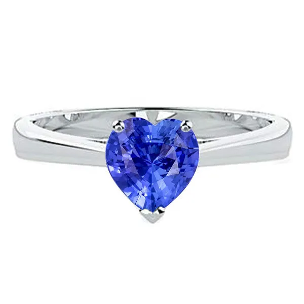 HarryChadEntcom Rings 2 Carat Solitaire Ring Heart Prong Set Light Blue Sapphire Gold 14K HarryChadEntcom Rings 2 Carat Solitaire Ring Heart Prong Set Light Blue Sapphire Gold 14K
