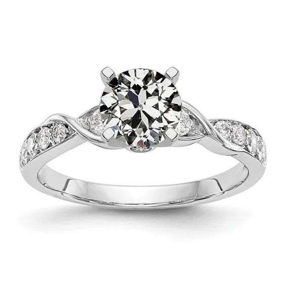 HarryChadEntcom Rings Anniversary Ring Round Old Cut Natural Earth Mined Diamond Twisted Shank 275 Carats HarryChadEntcom Rings Anniversary Ring Round Old Cut Natural Earth Mined Diamond Twisted Shank 275 Carats