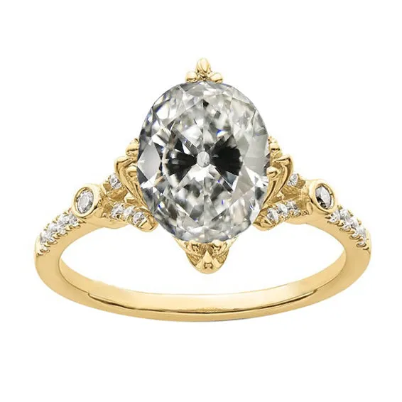 HarryChadEntcom Rings Round Oval Old Miner Genuine Natural Earth Mined Diamond Ring Yellow Gold Jewelry 550 Carats HarryChadEntcom Rings Round Oval Old Miner Genuine Natural Earth Mined Diamond Ring Yellow Gold Jewelry 550 Carats
