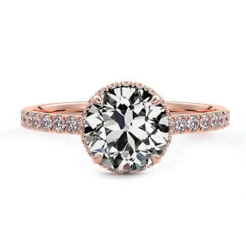 HarryChadEntcom Rings Solitaire Ring With Accents Old Miner Real Natural Earth Mined Diamond 4 Prong Set 3 Carats HarryChadEntcom Rings Solitaire Ring With Accents Old Miner Real Natural Earth Mined Diamond 4 Prong Set 3 Carats