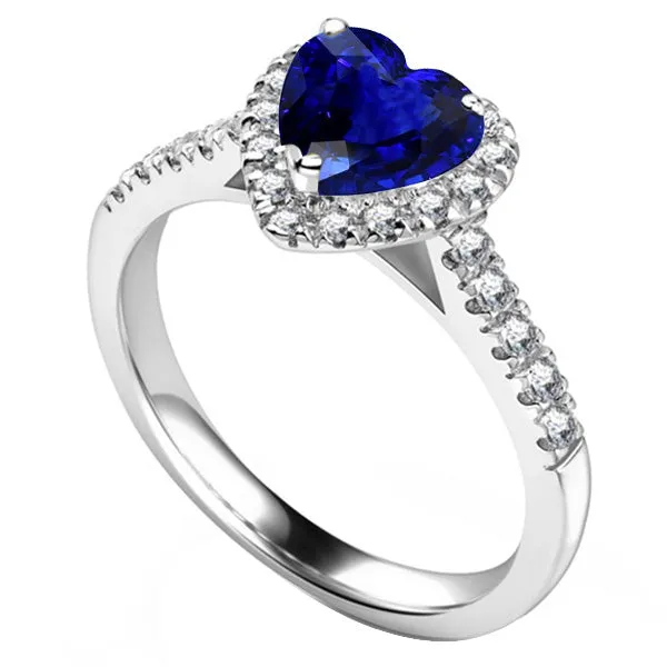 HarryChadEntcom Rings Womens Gemstone Jewelry Ceylon Sapphire Halo Natural Earth Mined Diamond Ring 350 Carats HarryChadEntcom Rings Womens Gemstone Jewelry Ceylon Sapphire Halo Natural Earth Mined Diamond Ring 350 Carats