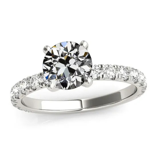HarryChadEntcom Rings Womens Ring Round Old Miner Genuine Natural Earth Mined Diamond 14K Gold Jewelry 4 Carats HarryChadEntcom Rings Womens Ring Round Old Miner Genuine Natural Earth Mined Diamond 14K Gold Jewelry 4 Carats