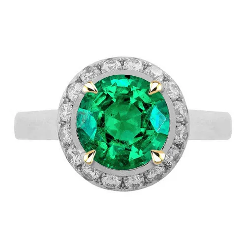 HarryChadEntcom Rings Womens Trendy Halo Ring Green Emerald Engagement Jewelry HarryChadEntcom Rings Womens Trendy Halo Ring Green Emerald Engagement Jewelry