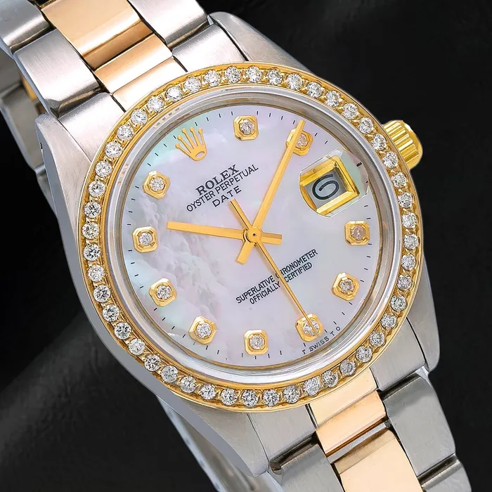 HarryChadEntcom Rolex Lady Datejust White Mother of Pearl Diamond Dial 31 mm Two Tone Oyster Bracelet Watch Bracelets HarryChadEntcom Rolex Lady Datejust White Mother of Pearl Diamond Dial 31 mm Two Tone Oyster Bracelet Watch Bracelets