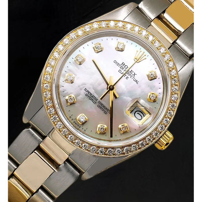 HarryChadEntcom Rolex Lady Datejust White Mother of Pearl Diamond Dial 31 mm Two Tone Oyster Bracelet Watch Bracelets HarryChadEntcom Rolex Lady Datejust White Mother of Pearl Diamond Dial 31 mm Two Tone Oyster Bracelet Watch Bracelets