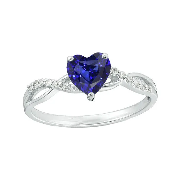 HarryChadEntcom Solitaire Blue Sapphire Ring Natural Earth Mined Diamond Accents 2 Carats Twisted Style Rings HarryChadEntcom Solitaire Blue Sapphire Ring Natural Earth Mined Diamond Accents 2 Carats Twisted Style Rings