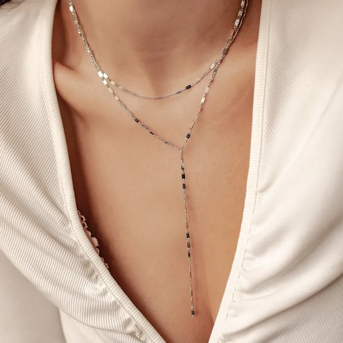 Hey Happiness Necklaces Layered Y Chain Necklace Waterproof Hey Happiness Necklaces Layered Y Chain Necklace Waterproof