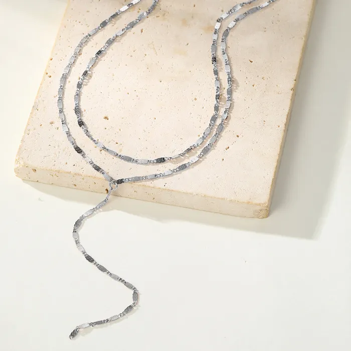 Hey Happiness Necklaces Layered Y Chain Necklace Waterproof Hey Happiness Necklaces Layered Y Chain Necklace Waterproof