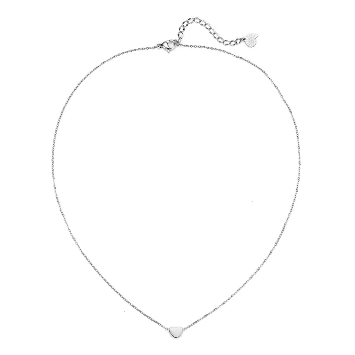 Hey Happiness Necklaces Sweetheart Delicate Pendant Necklace in Silver Hey Happiness Necklaces Sweetheart Delicate Pendant Necklace in Silver