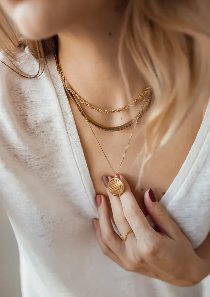 Hey Happiness Necklaces Thick Snake Chain Necklace Gold Hey Happiness Necklaces Thick Snake Chain Necklace Gold
