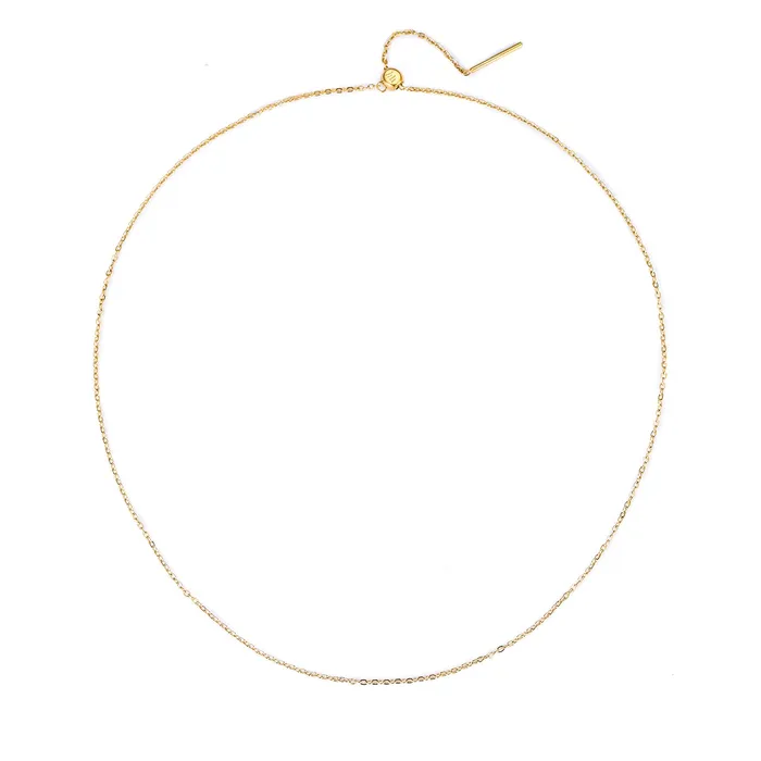 Hey Happiness Necklaces Unisex Cable Chain Necklace Gold