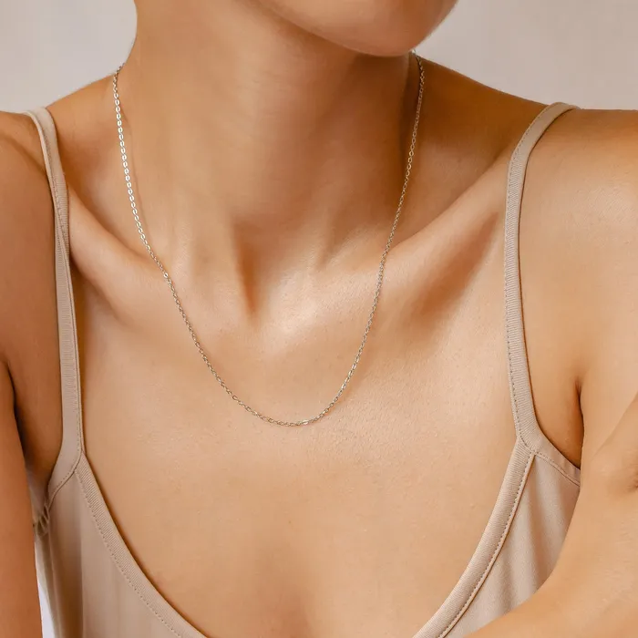 Hey Happiness Necklaces Unisex Cable Chain Necklace Gold Hey Happiness Necklaces Unisex Cable Chain Necklace Gold