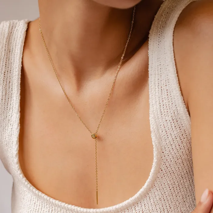 Hey Happiness Necklaces Unisex Cable Chain Necklace Gold Hey Happiness Necklaces Unisex Cable Chain Necklace Gold