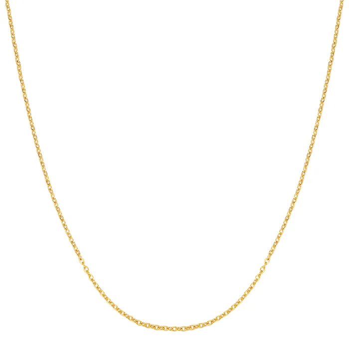 Hey Happiness Necklaces Unisex Cable Chain Necklace Gold Hey Happiness Necklaces Unisex Cable Chain Necklace Gold