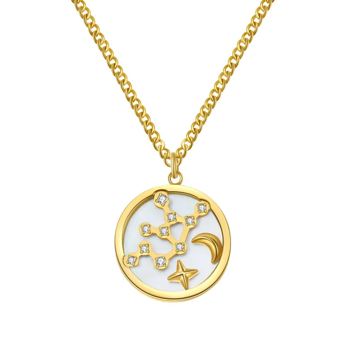 Hey Happiness Necklaces Virgo Star Constellation Necklace