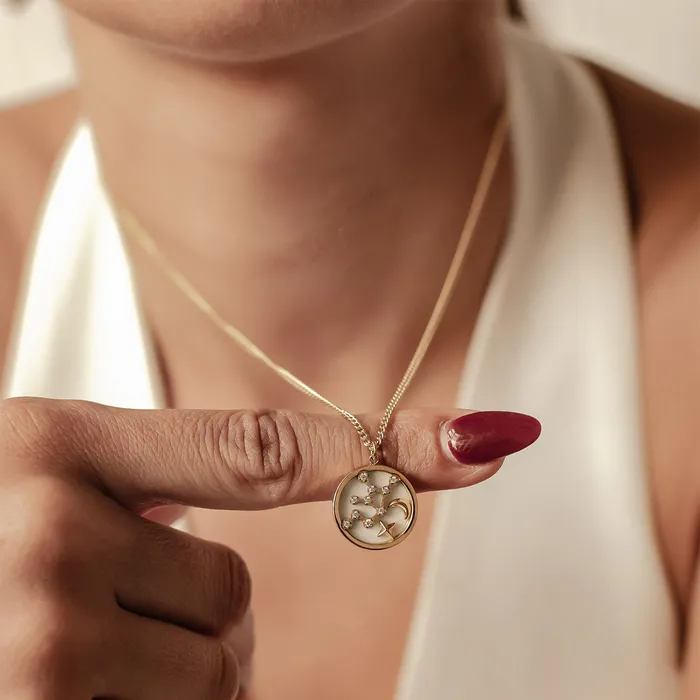 Hey Happiness Necklaces Virgo Star Constellation Necklace