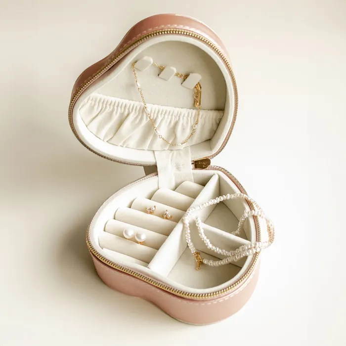 Hey Happiness Rings Pretty Pearl Sterling Silver Jewelry and Case Set Hey Happiness Rings Pretty Pearl Sterling Silver Jewelry and Case Set