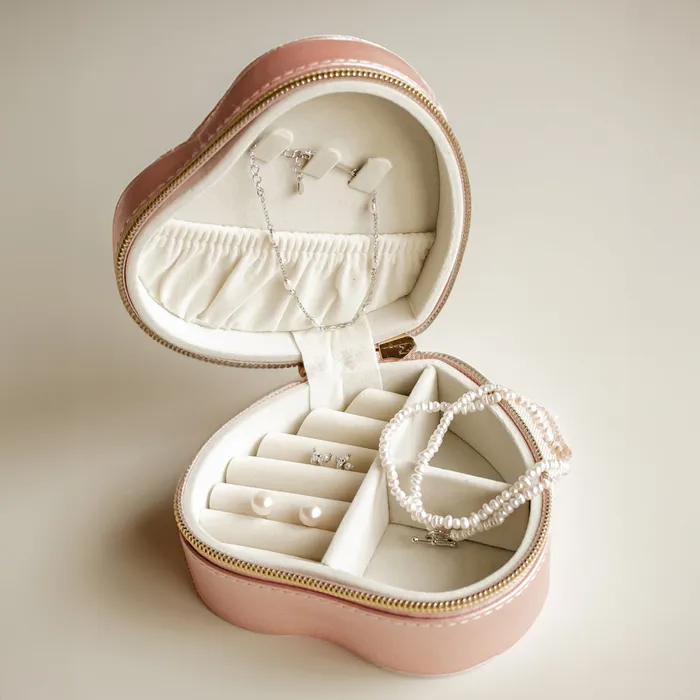Hey Happiness Rings Pretty Pearl Sterling Silver Jewelry and Case Set Hey Happiness Rings Pretty Pearl Sterling Silver Jewelry and Case Set