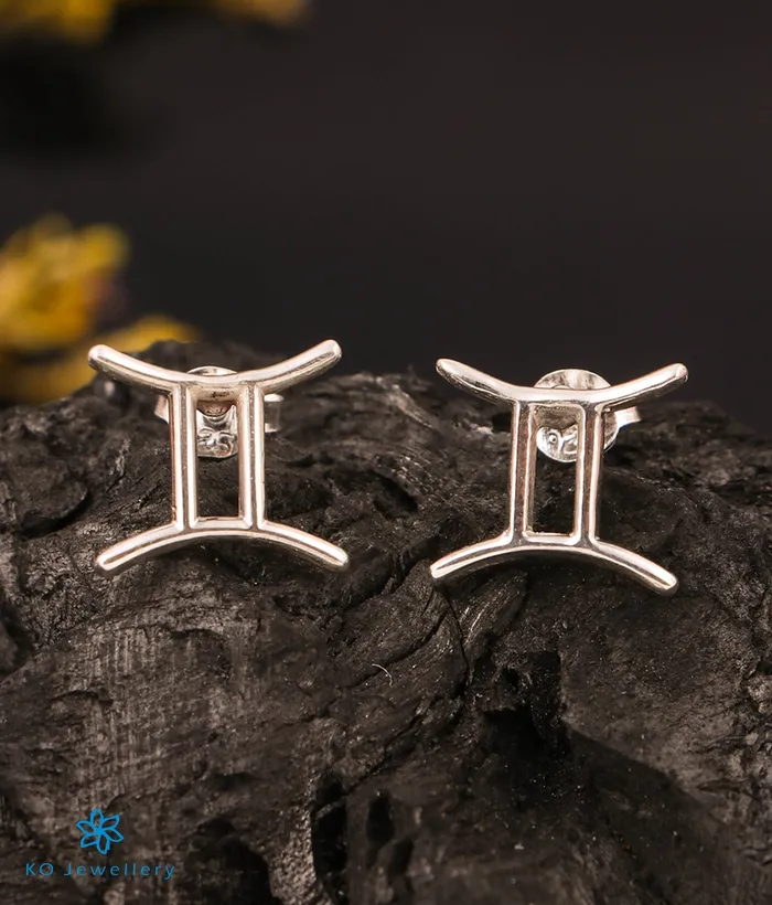 Imported The Gemini Zodiac Silver Earring Earrings