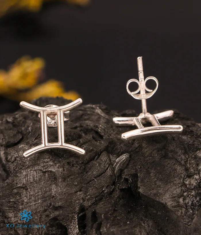 Imported The Gemini Zodiac Silver Earring Earrings
