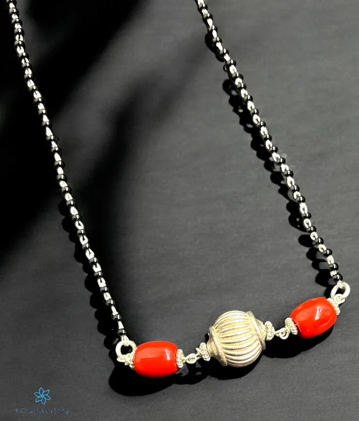 Jaipur Necklaces The Vismaya Silver Necklace Mangalsutra