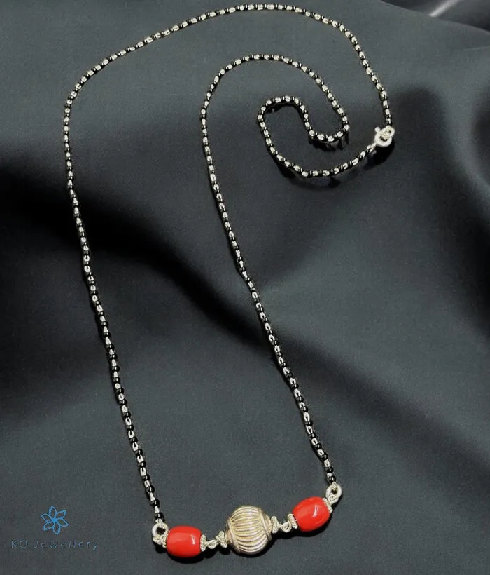 Jaipur Necklaces The Vismaya Silver Necklace Mangalsutra