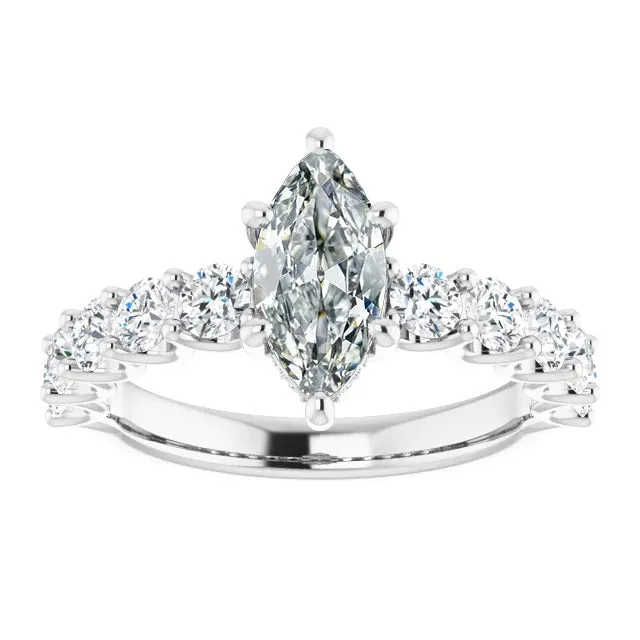Marquise Old Mine Cut Genuine Natural Earth Mined Diamond Ring 14K Gold Jewelry 750 Carats HarryChadEntcom Rings Marquise Old Mine Cut Genuine Natural Earth Mined Diamond Ring 14K Gold Jewelry 750 Carats HarryChadEntcom Rings