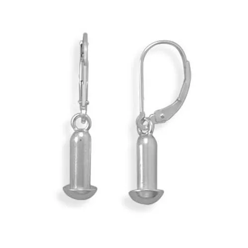 MMA Earrings MMA Small Tube Story Bead Earrings