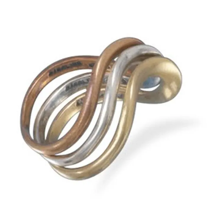 MMA Triple Band and Bronze Ring Size 7 MMA Rings