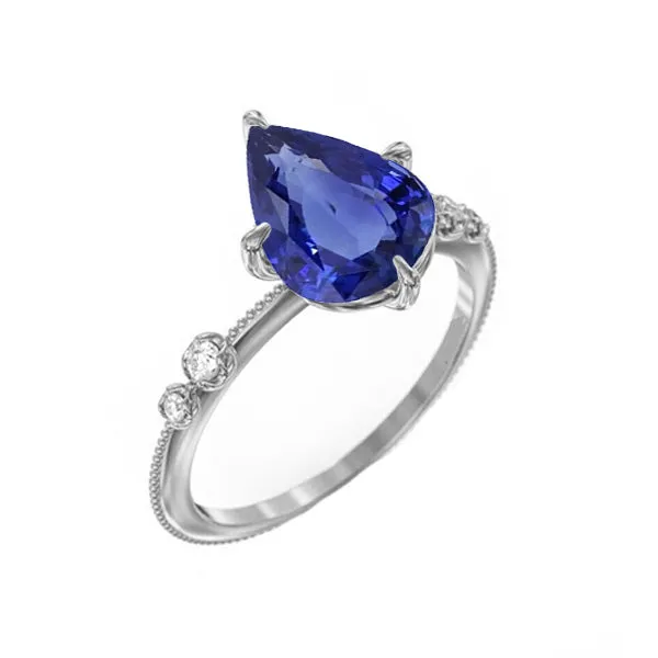 Natural Earth Mined Diamond Anniversary Pear Ceylon Sapphire Ring 5 Stone 250 Carats HarryChadEntcom Rings Natural Earth Mined Diamond Anniversary Pear Ceylon Sapphire Ring 5 Stone 250 Carats HarryChadEntcom Rings