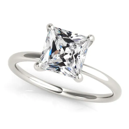 Natural Earth Mined Diamond Solitaire Ring Princess Old Mine Cut White Gold HarryChadEntcom Rings Natural Earth Mined Diamond Solitaire Ring Princess Old Mine Cut White Gold HarryChadEntcom Rings